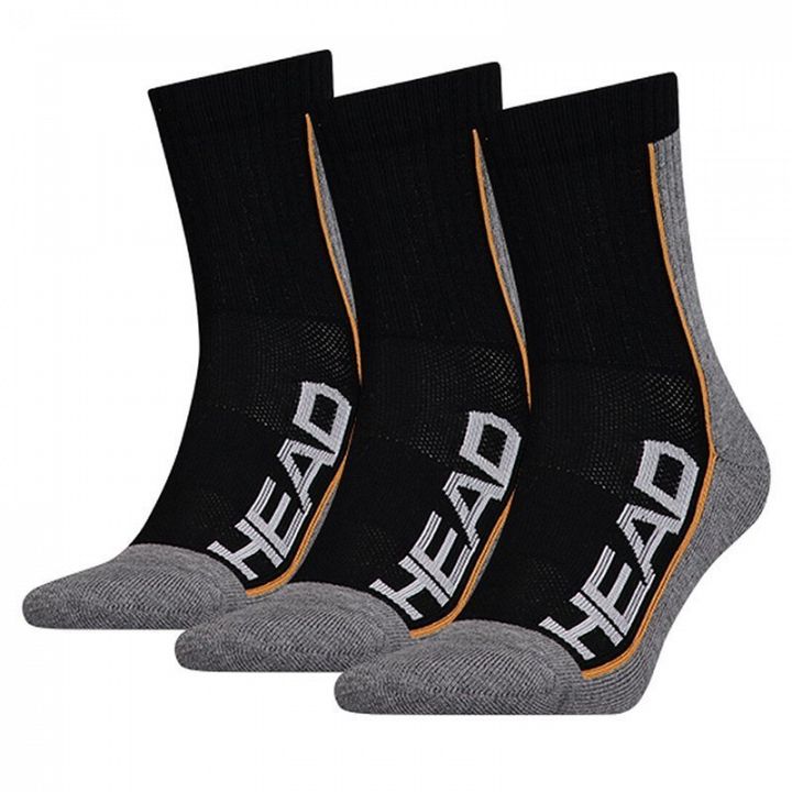 Head Tennis Performance Socks 3P Black / Gray